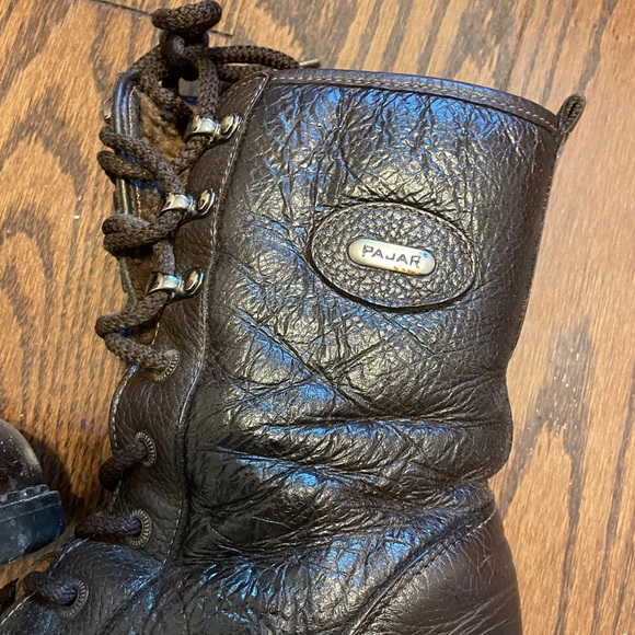 Pajar brown vintage lace up boots - Picture 3 of 3